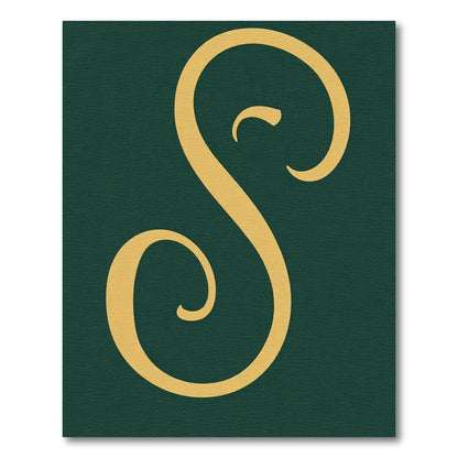 Golden Swirl Emerald Curled Rug