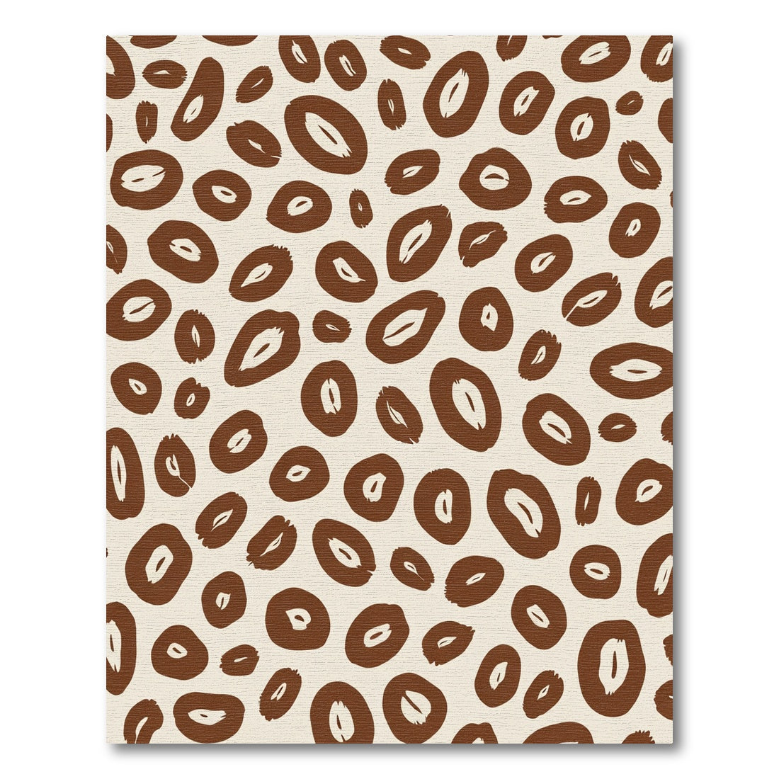 Brown Leopard Spot All Over Rug