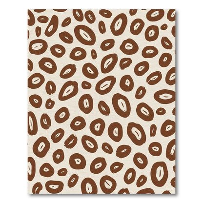 Brown Leopard Spot All Over Rug