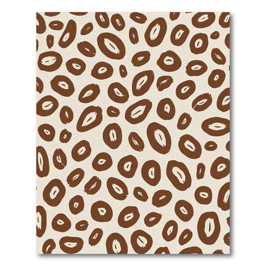 Brown Leopard Spot All Over Rug