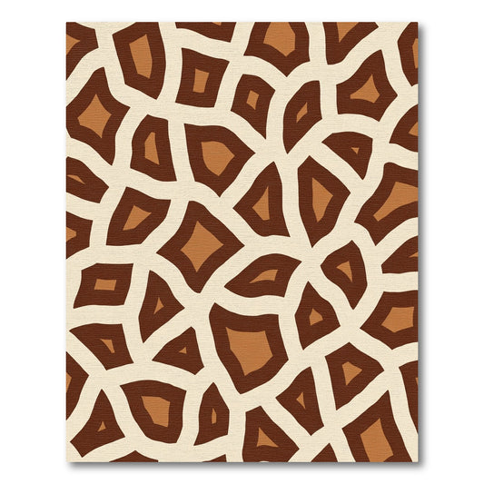 Brown Cream Animal Spots Rug
