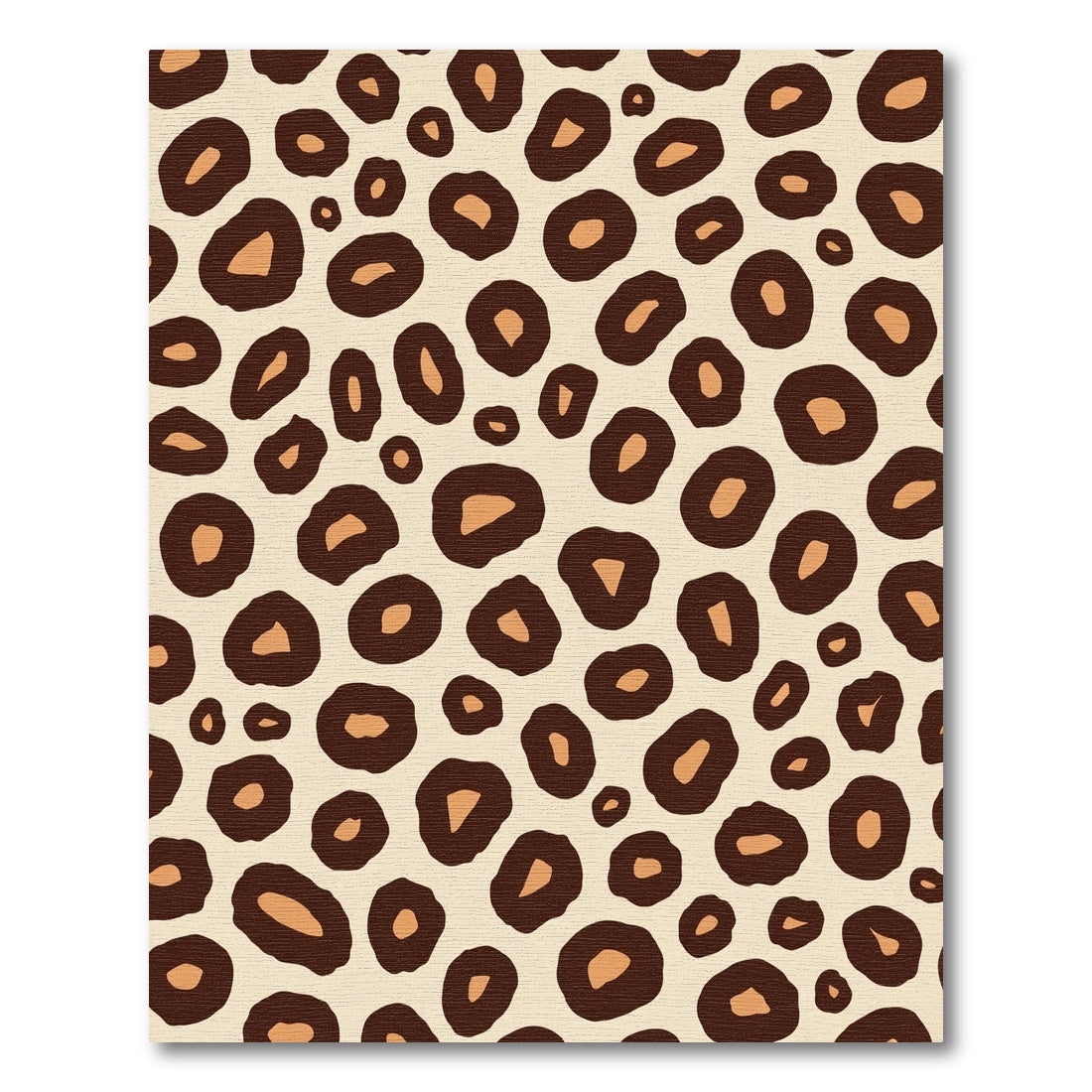 Brown Cream Leopard Spots Rug