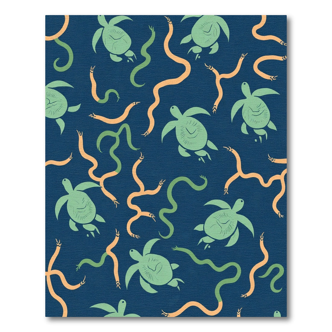 Marine Life Of Sea Turtles And Snakes Rug