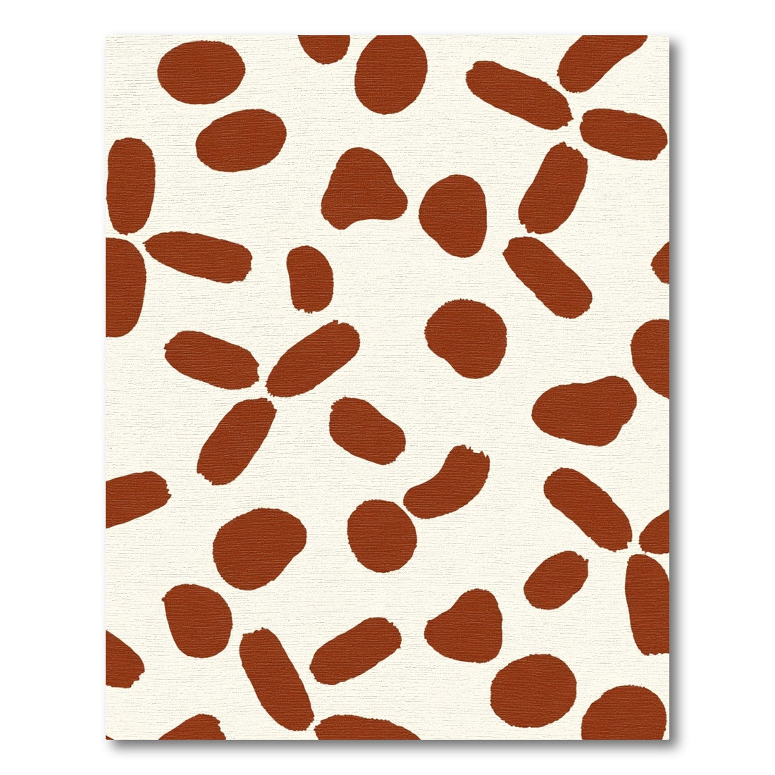 Terracotta Brushstroke Spot Rug