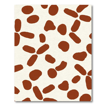 Terracotta Brushstroke Spot Rug