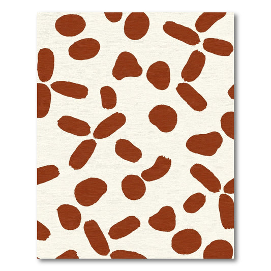Terracotta Brushstroke Spot Rug