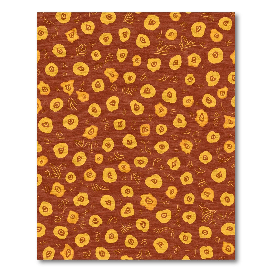 Amber Dot Swirl Organic Rug