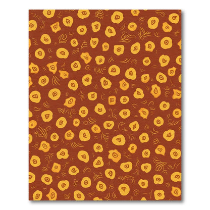 Amber Dot Swirl Organic Rug
