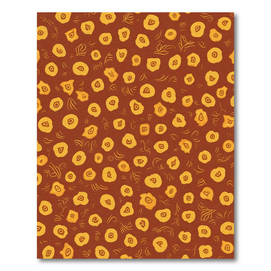 Amber Dot Swirl Organic Rug