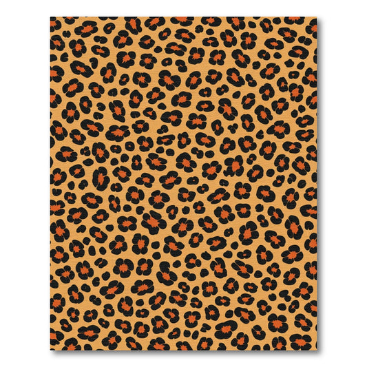 Bold Orange Black Spots Rug