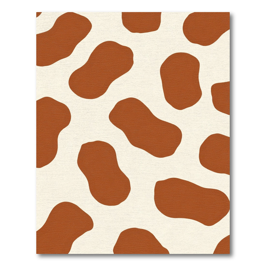 Cream Brown Organic Spots Rug