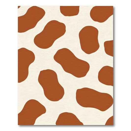 Cream Brown Organic Spots Rug