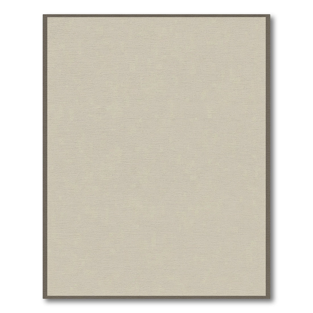 Speckled Beige Textured Bordered Rug