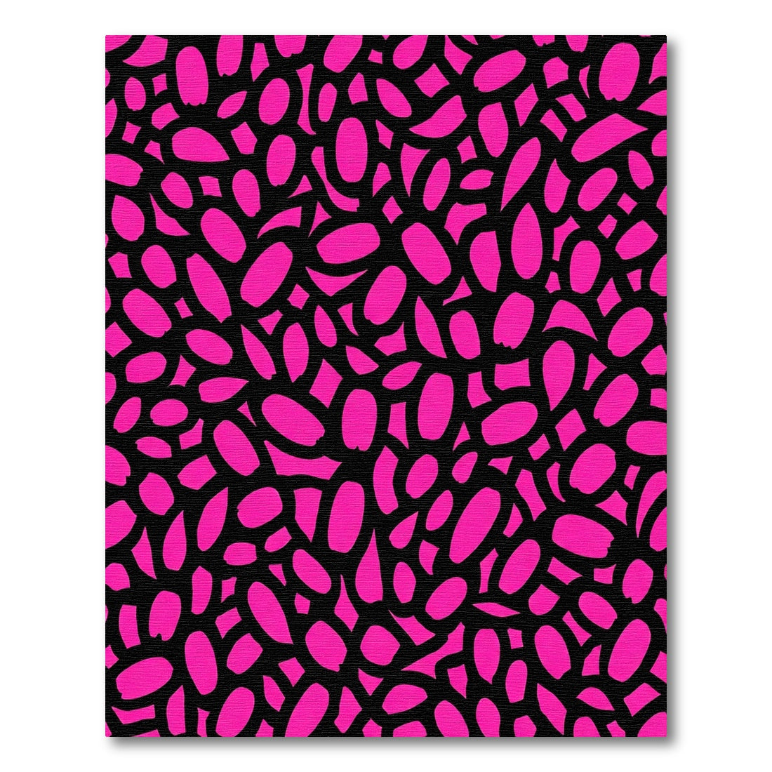 Vibrant Pink Organic Brushstroke Rug