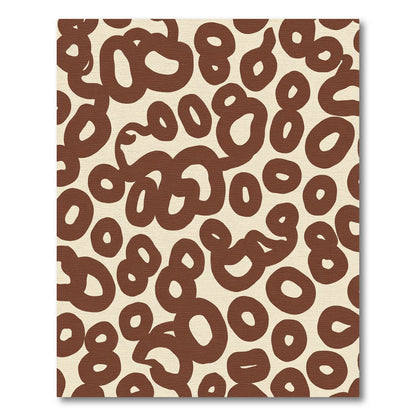 Brown Organic Spotty Loops Rug
