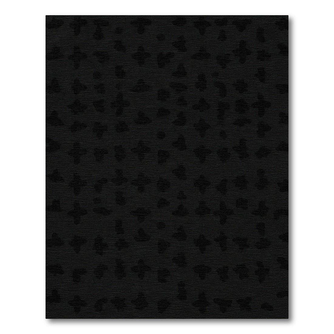 Black Petite Starburst Organic Field Rug