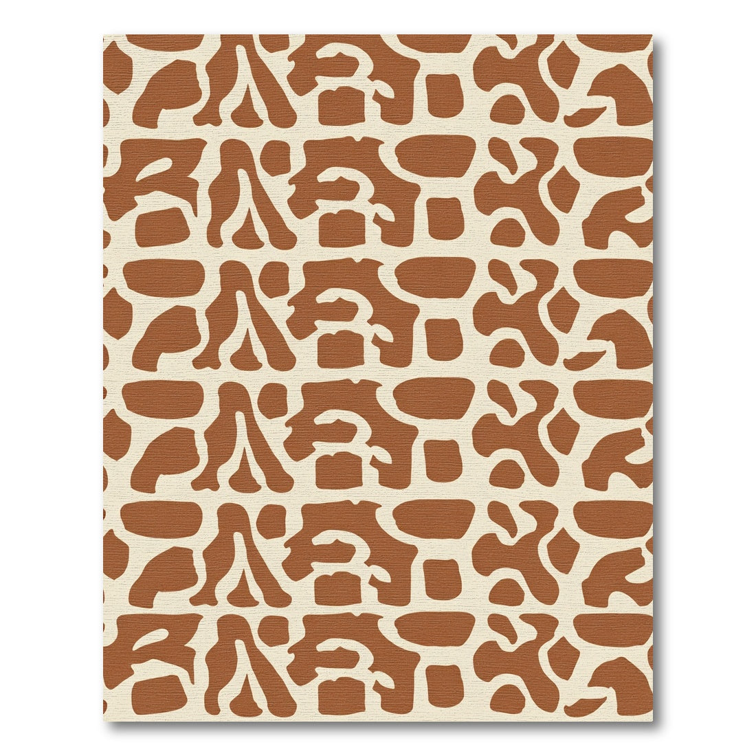 Brown Cream Irregular Spotted Abstraction Rug