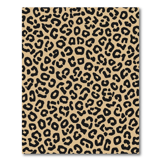 Tan Black Animal Spot Spotting Rug