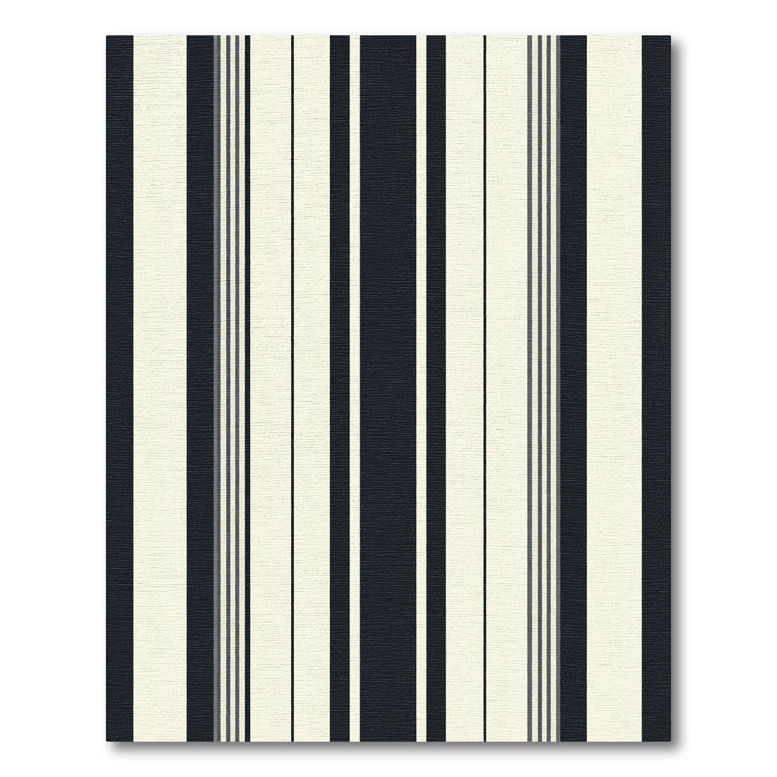 Deep Indigo Cream Vertical Stripes Rug