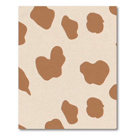 Brown White Spotty Abstract Rug