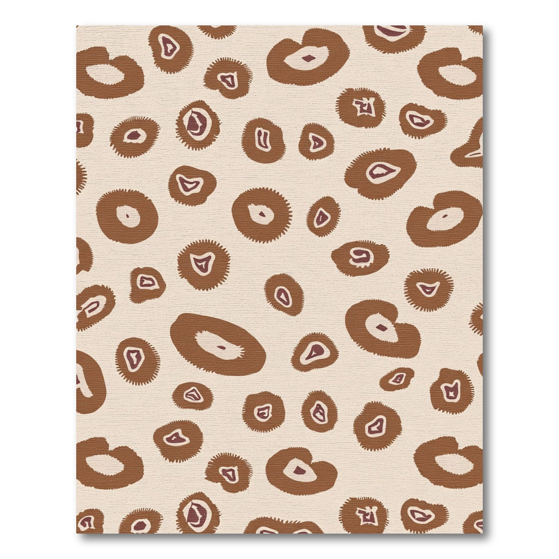 Brown Tan Spots Scatter Rug