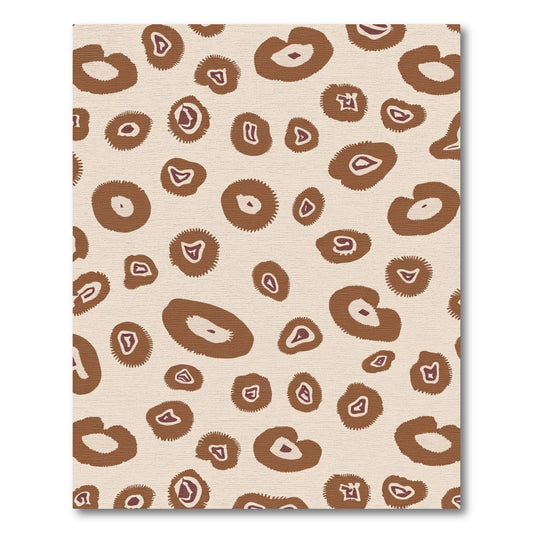 Brown Tan Spots Scatter Rug
