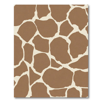 Brown White Organic Giraffe Spots Rug