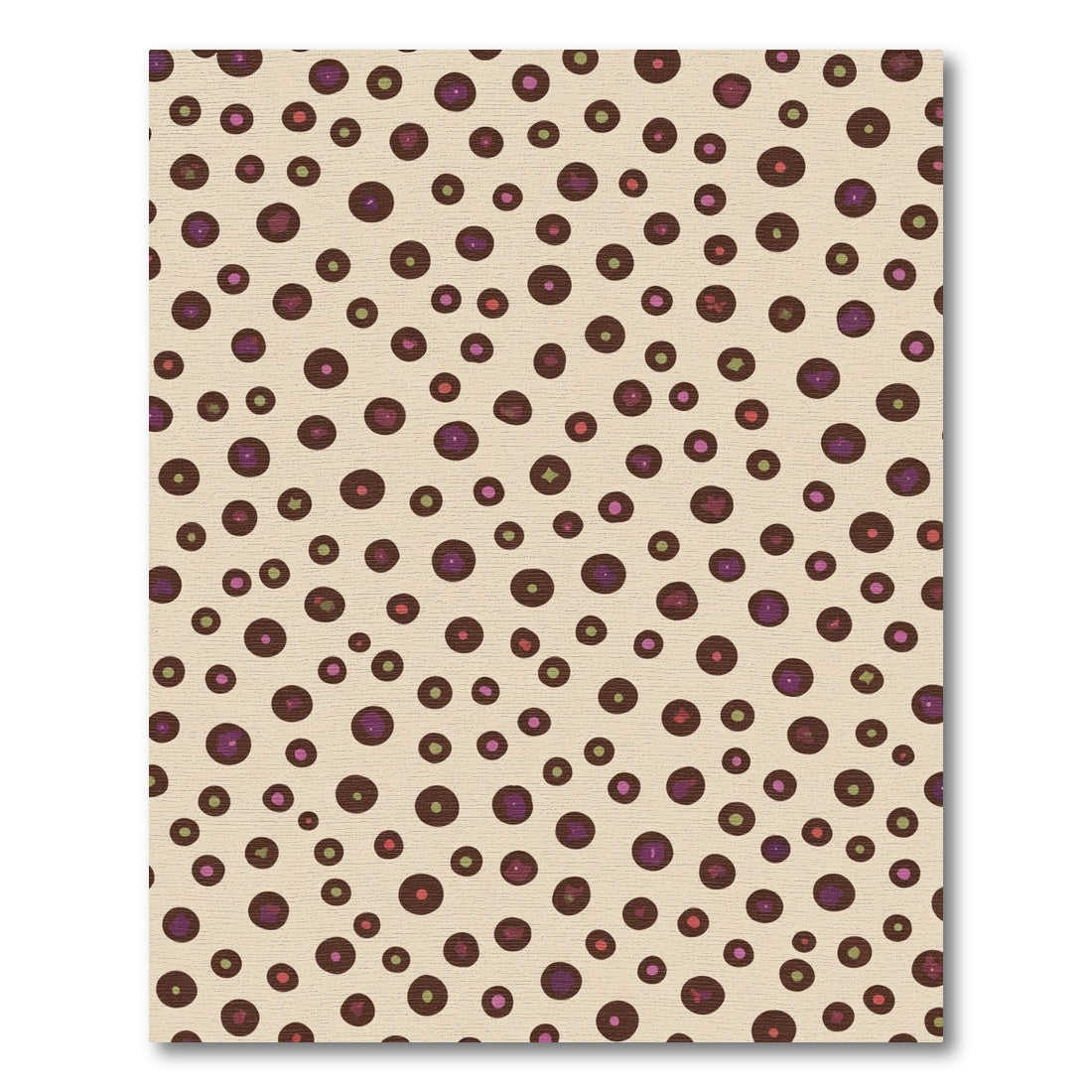 Playful Multi Colored Dot Scatter Rug