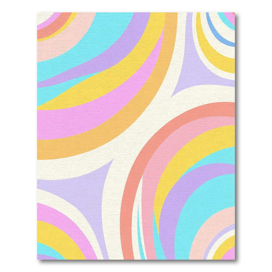 Pastel Swirl Arch Composition Rug