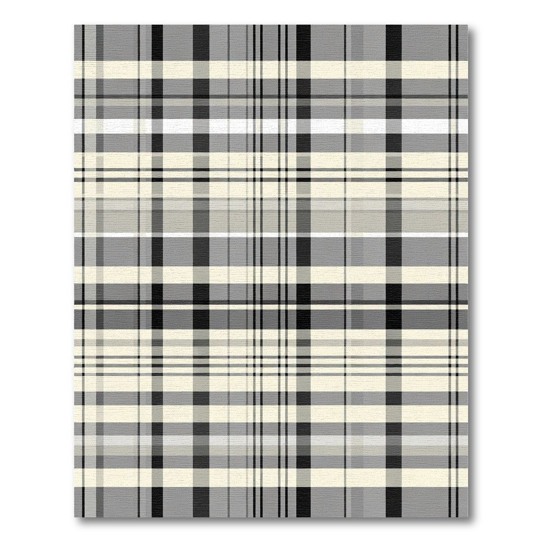 Classic Tartan Stripe Neutral Palette Rug