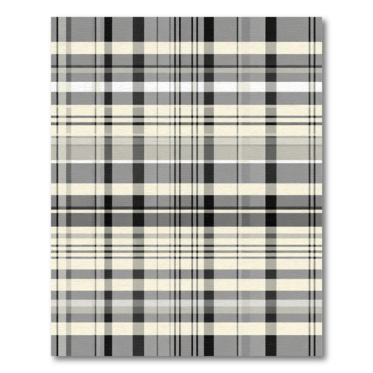 Classic Tartan Stripe Neutral Palette Rug