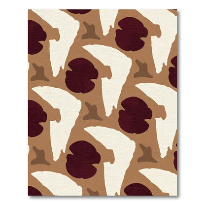 Abstract Earthy Shapes Rug