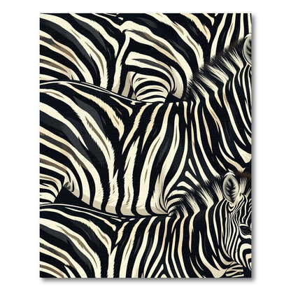 Black White Zebra Stripes Rug