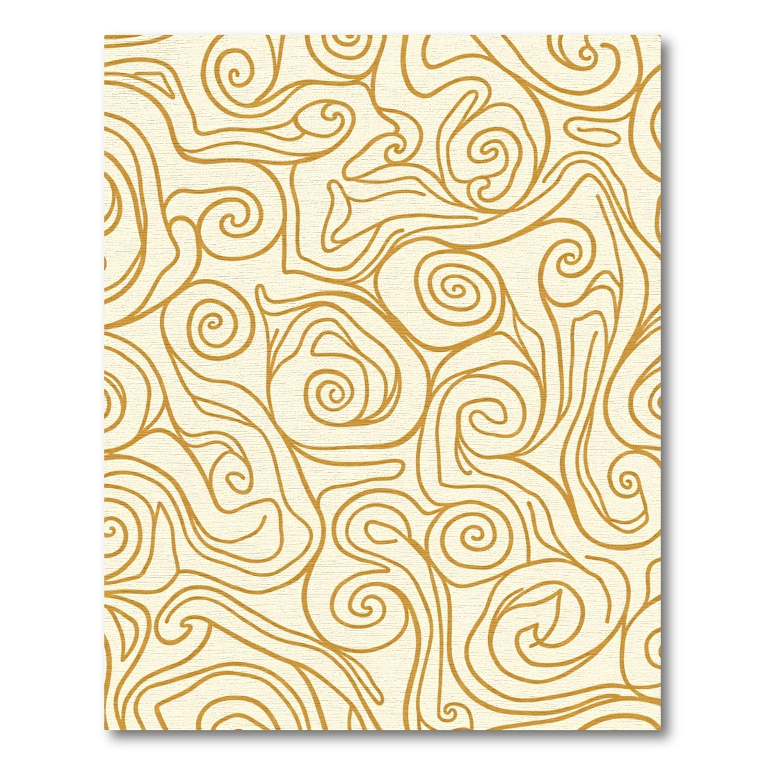 Golden Swirl Organic Flow Rug