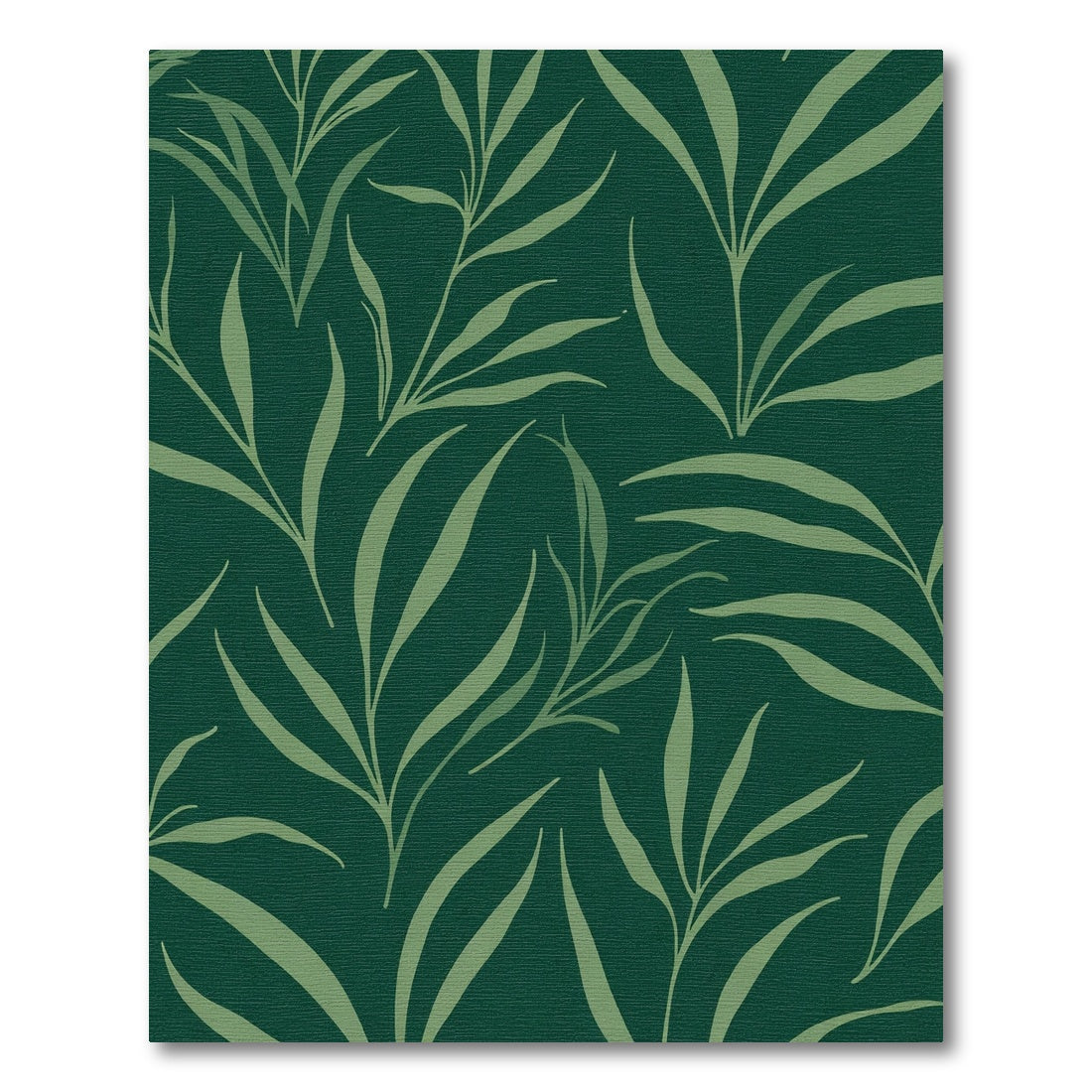 Deep Green Leafy Branch Arrangement Rug