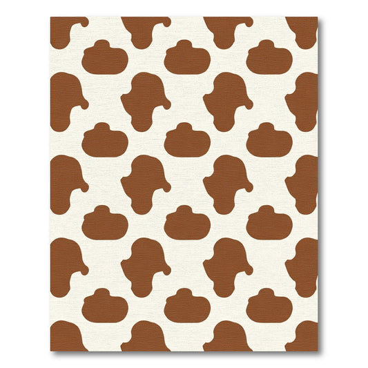 Brown Cream Spot Blotch Rug