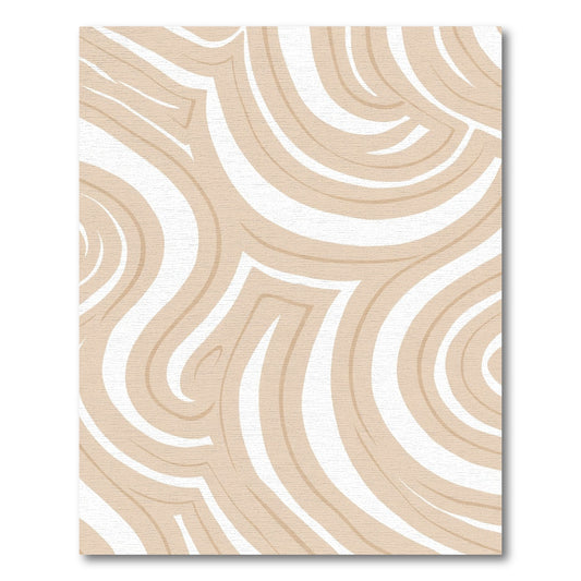 Neutral Swirl Organic Flow Rug