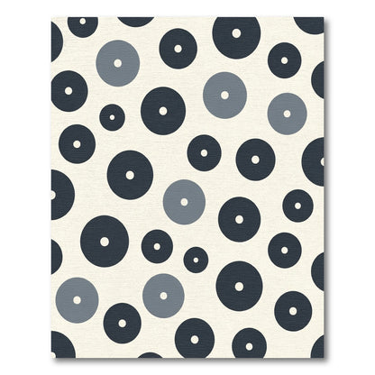 Navajo Blue Scattered Dot Arrangement Rug