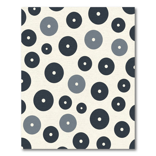 Navajo Blue Scattered Dot Arrangement Rug
