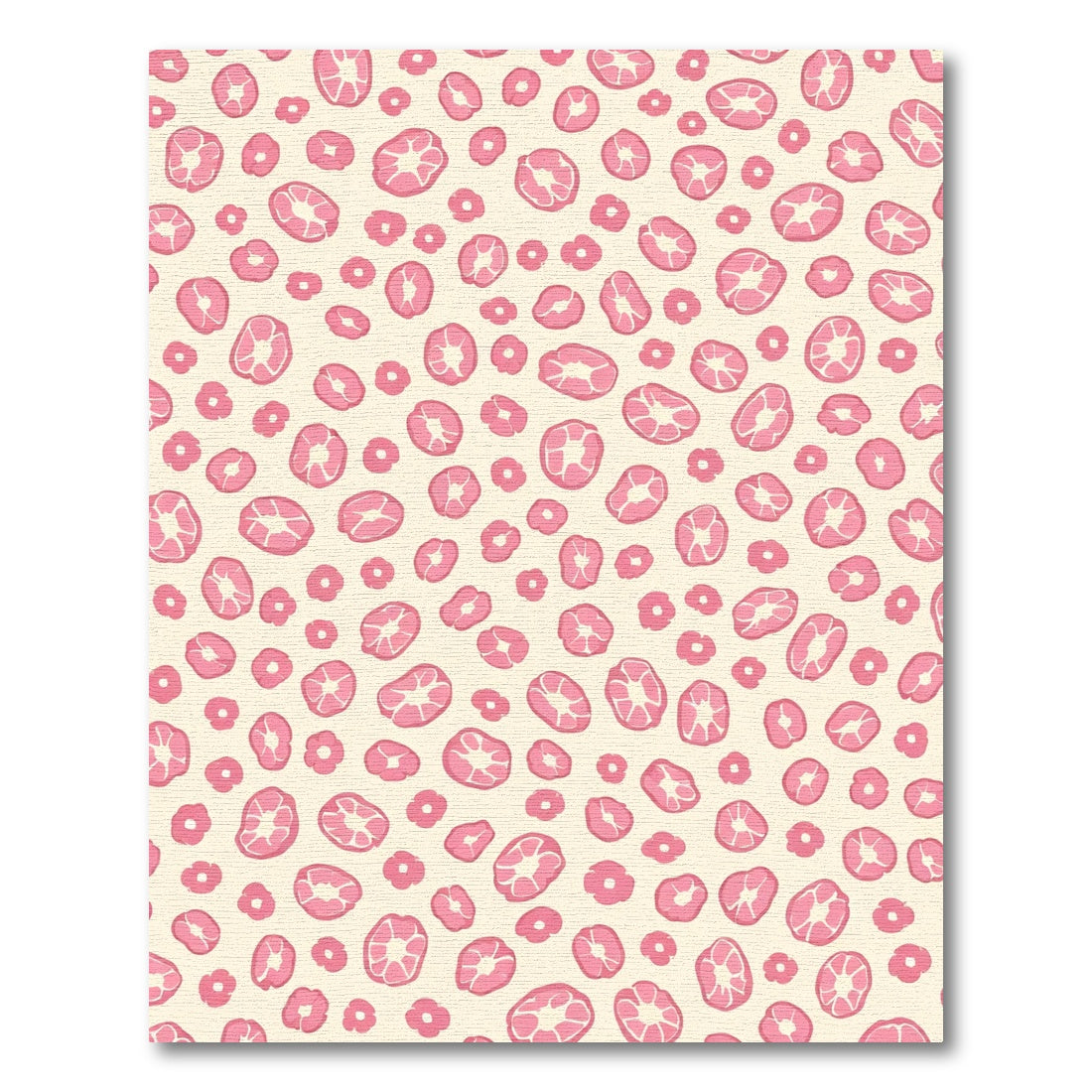 Pink Abstract Bloom Scattered Rug