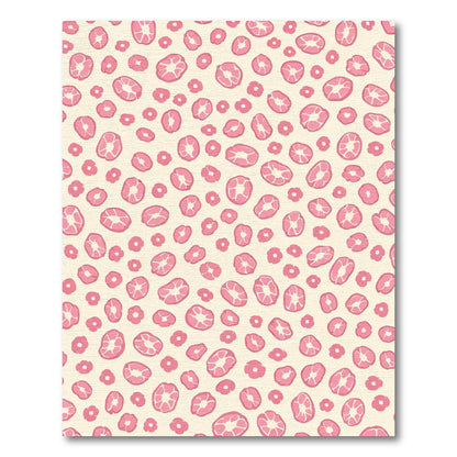 Pink Abstract Bloom Scattered Rug