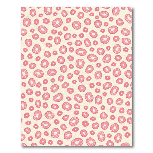 Pink Abstract Bloom Scattered Rug