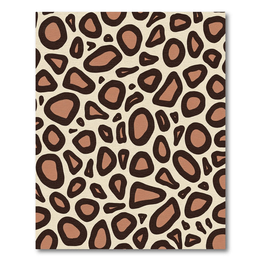 Brown Cream Organic Spots Rug