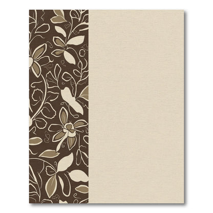 Brown Floral Vines with Cream Accents Rug