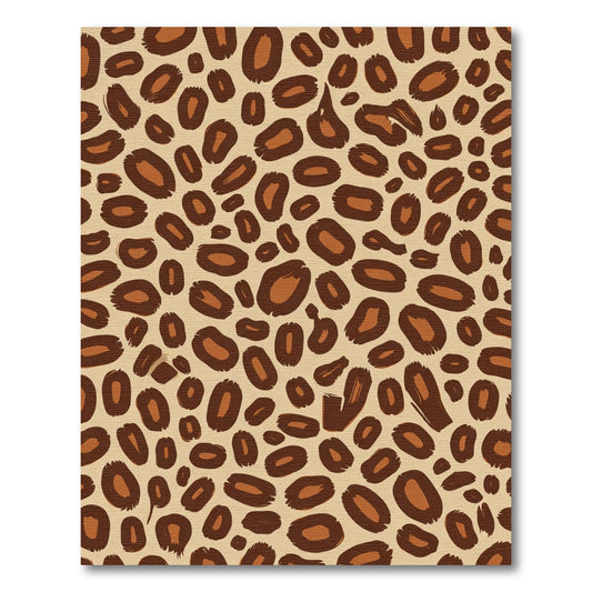 Brown Tan Animal Print Spots Rug