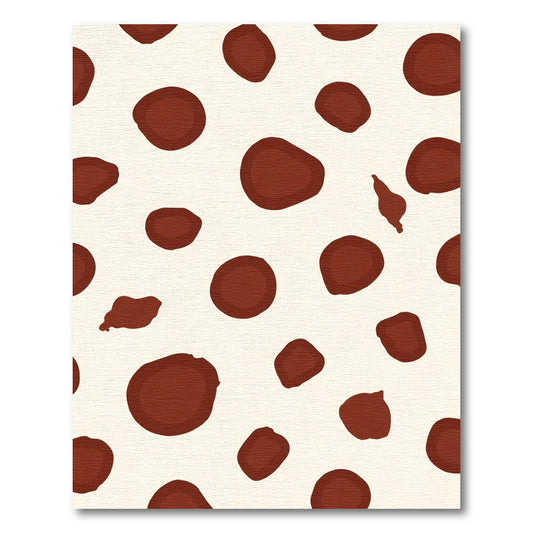Brown Spots on Cream Background Rug