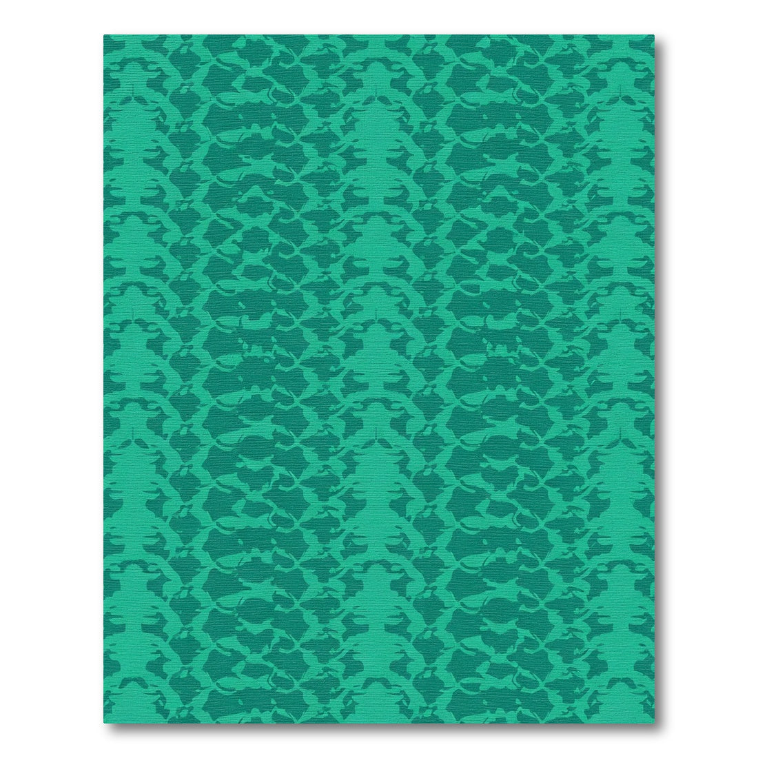 Deep Teal Iridescent Reptile Skin Rug