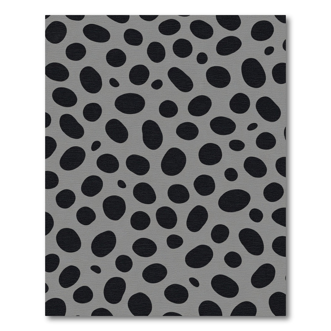 Abstract Black Dot Scattered Rug