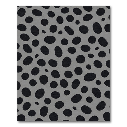 Abstract Black Dot Scattered Rug