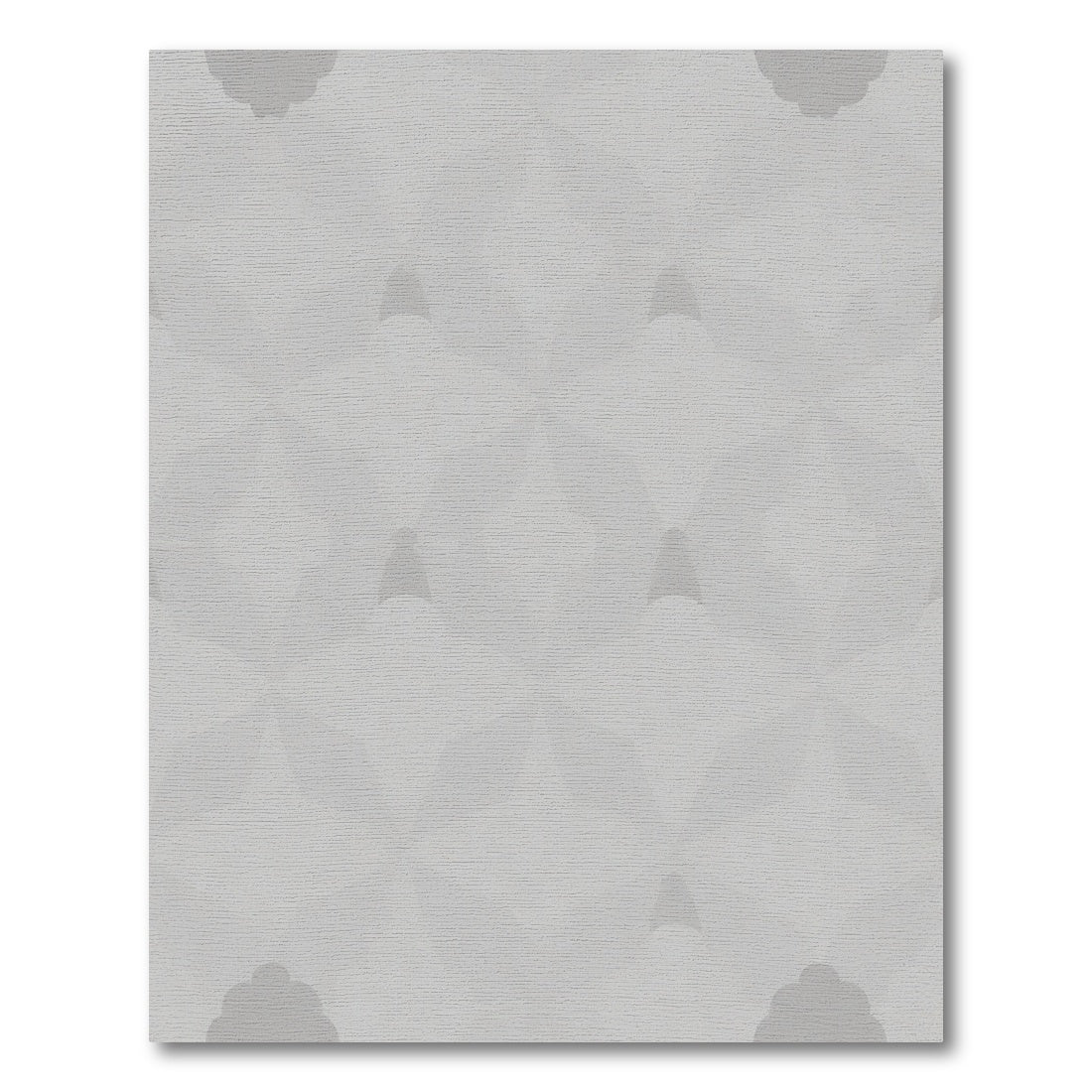 Pale Gray Geometric Starburst Rug